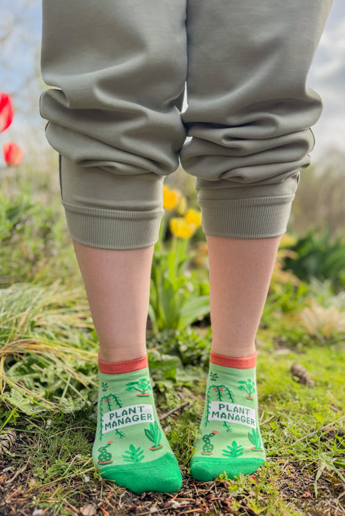 Plant Manager Sneaker Footie Sock