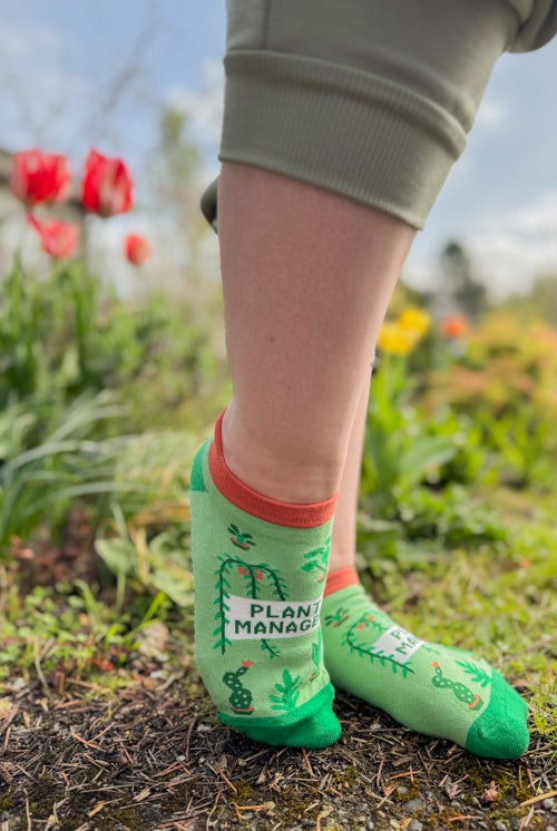 Plant Manager Sneaker Footie Sock