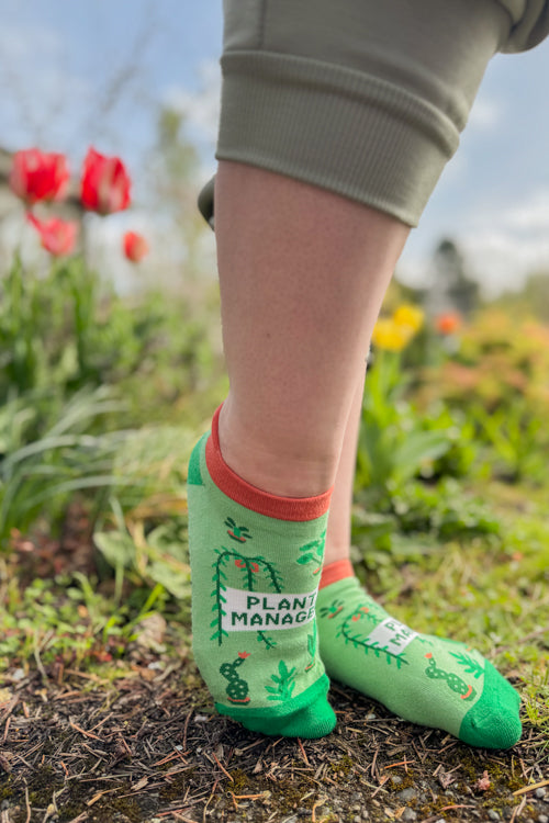 Plant Manager Sneaker Footie Sock