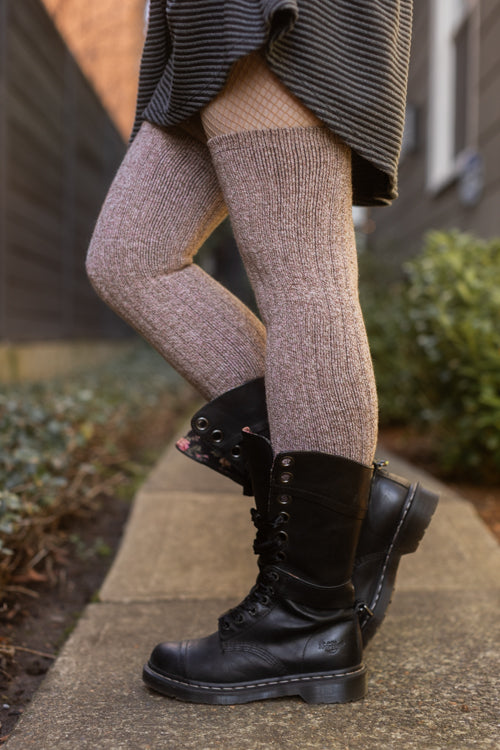 The Alaskan Thigh High – Merino Wool Socks - Pink