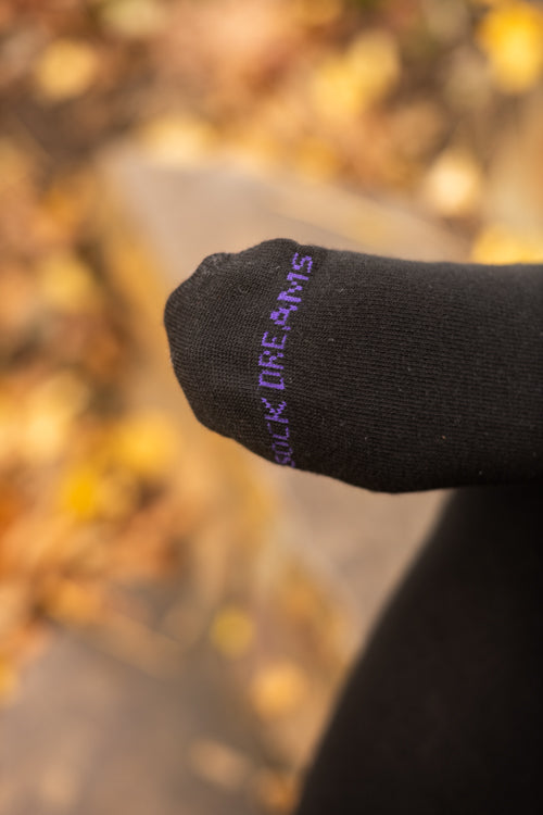 Cozy Acrylic Extraordinary Thigh High - Black