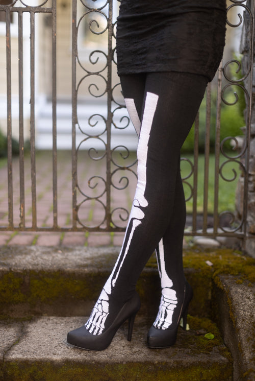 Longer Skeleton Thigh High