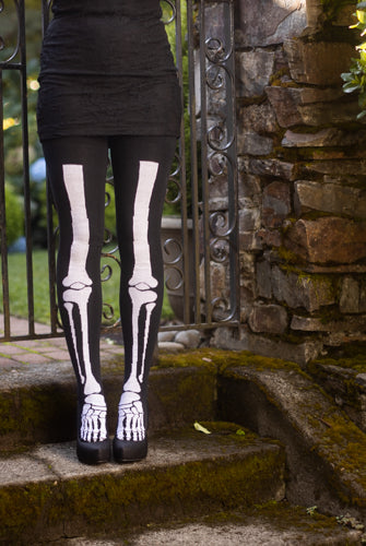 Longer Skeleton Thigh High