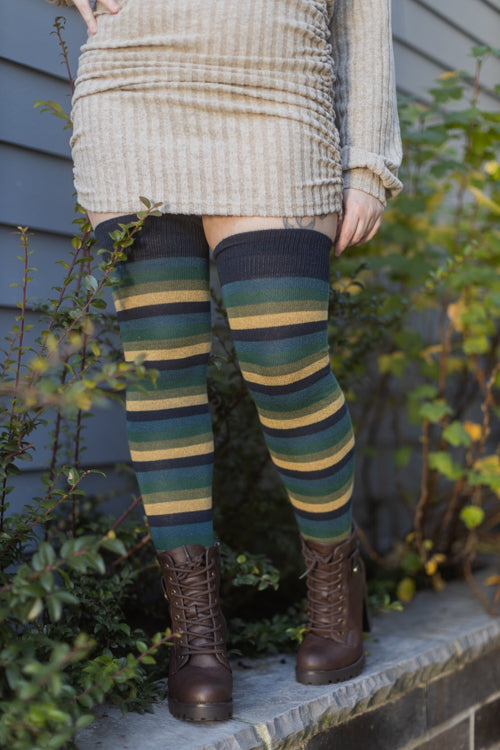 Oasis Stripes Extraordinary Thigh High