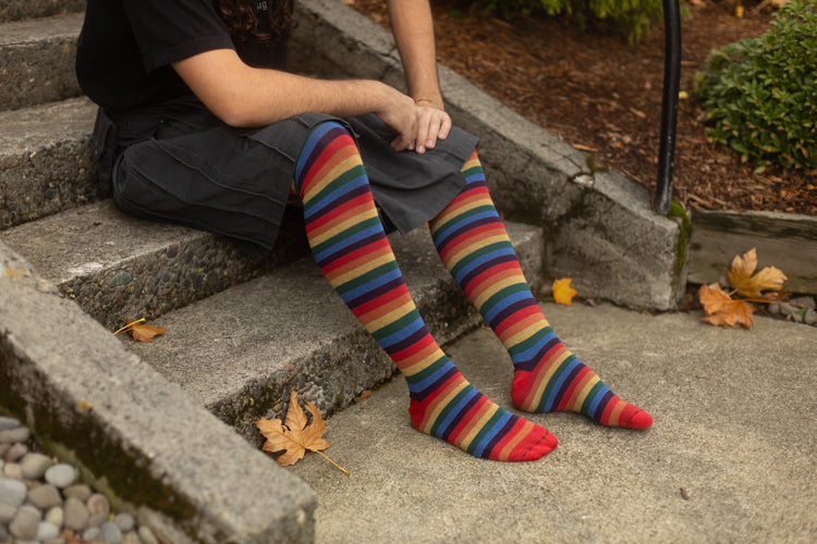 XL Foot Longer Over the Rainbow Extraordinary Thigh High