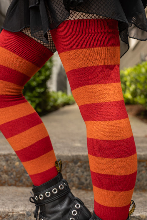 Extraordinary Programming Socks - Red & Orange