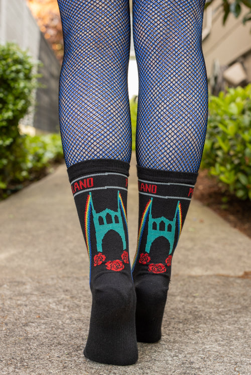 Portland Pride Crew Socks - Medium