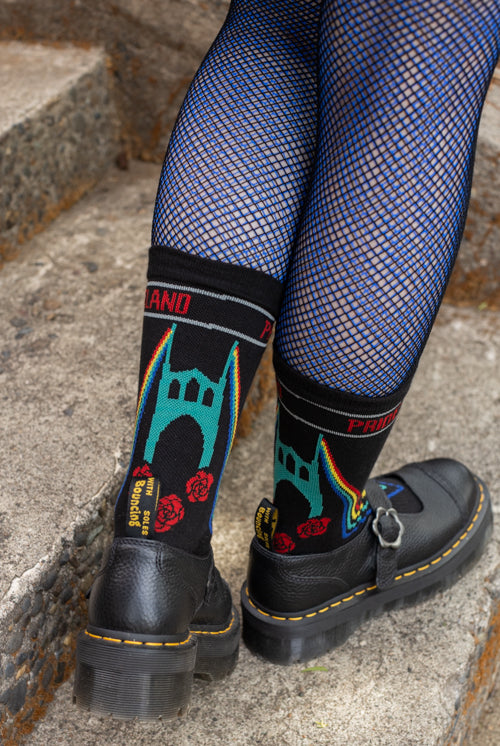 Portland Pride Crew Socks - Medium
