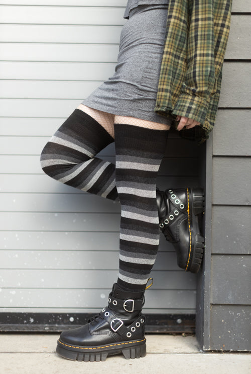 Portland Stripes Extraordinary Thigh High