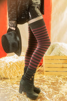 Longer Ringmaster Stripes Extraordinary Thigh High Socks - Strange Stripes