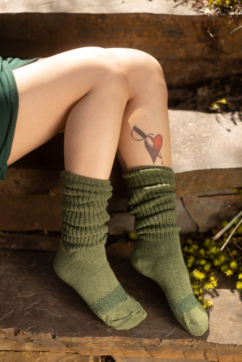 SD Cotton Bootsocks - Moss