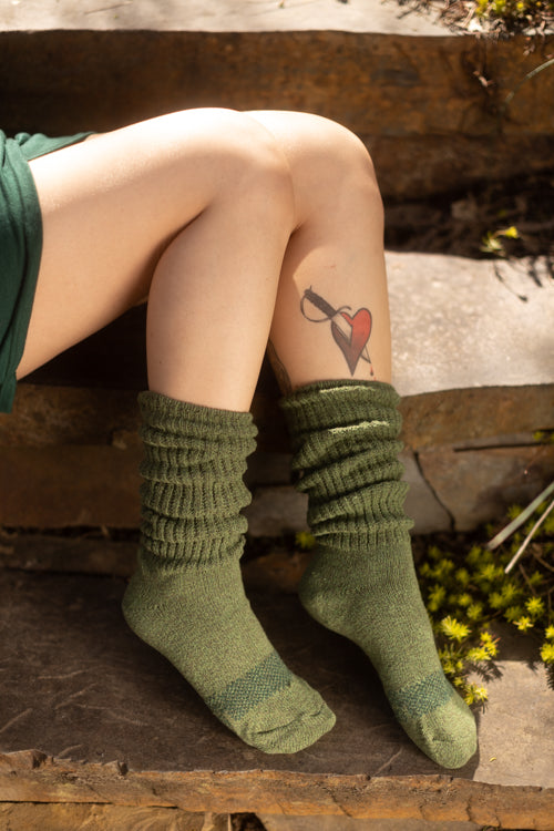SD Cotton Bootsocks - Moss