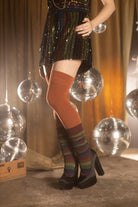 Extraordinarily Longer Thigh High Socks - Spice
