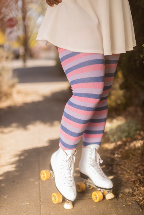 XL Foot Extraordinarily Longer Cotton Pride Stripes - Bi