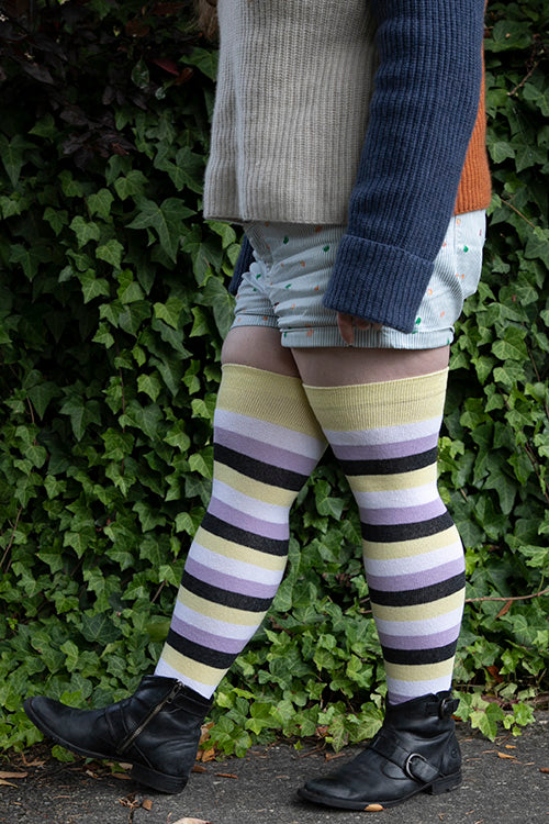 Pride Stripes Extraordinary Thigh High Socks - nonbinary