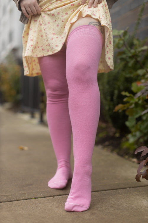 Extraordinary Thigh High Socks - Bubblegum