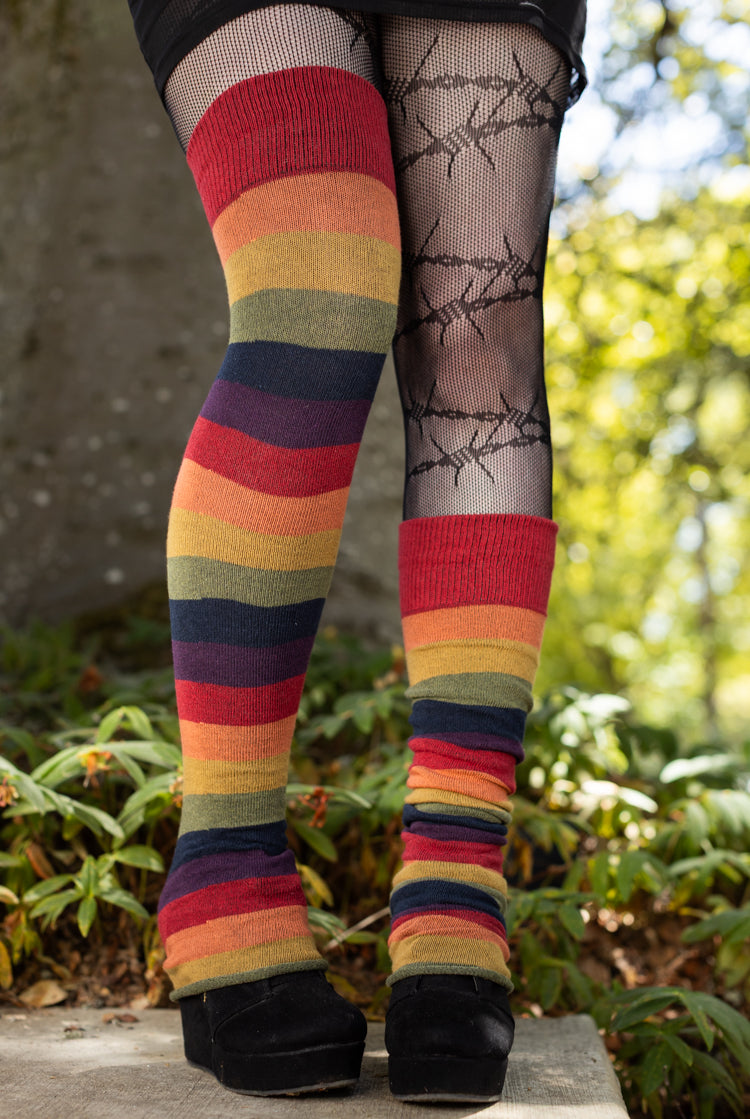 Harvest Rainbow Longer Leg Warmers