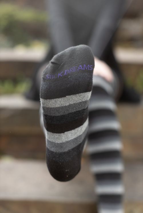 Longer Portland Stripes Extraordinary Thigh High Socks