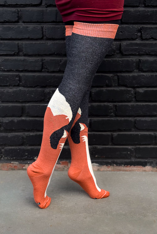 Longer Foxy Thigh High Socks