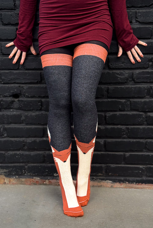 Longer Foxy Thigh High Socks