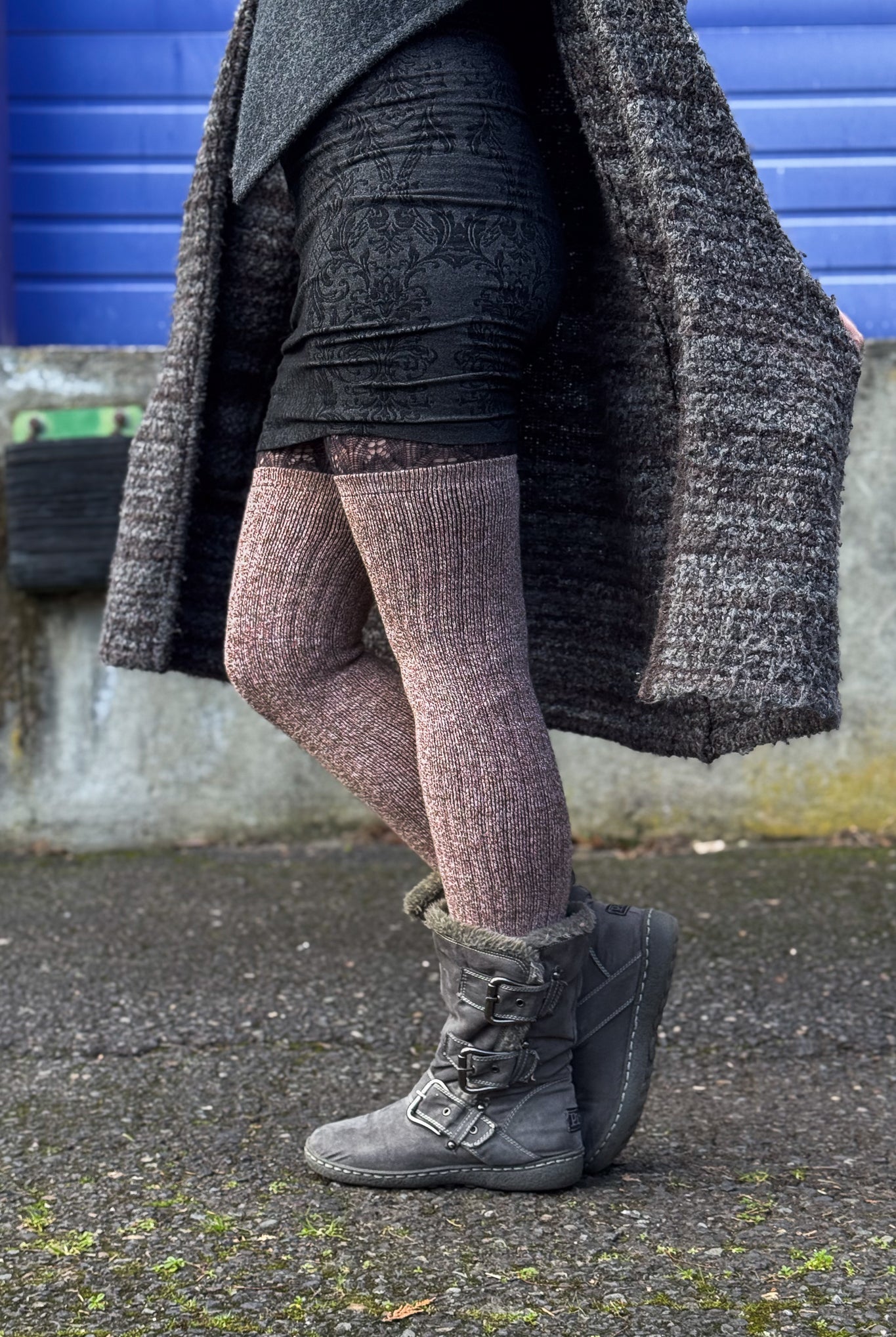 Baby Pink thigh high socks