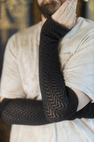 Chevron Sleeves - Black & Granite