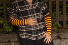 M Sleeves - Dark Red & Gold