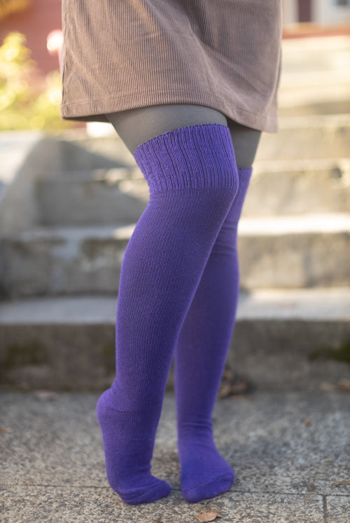 O Basics Knee Socks - Violet