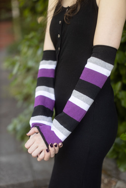 Pride Stripes Arm Warmers - Ace Pride
