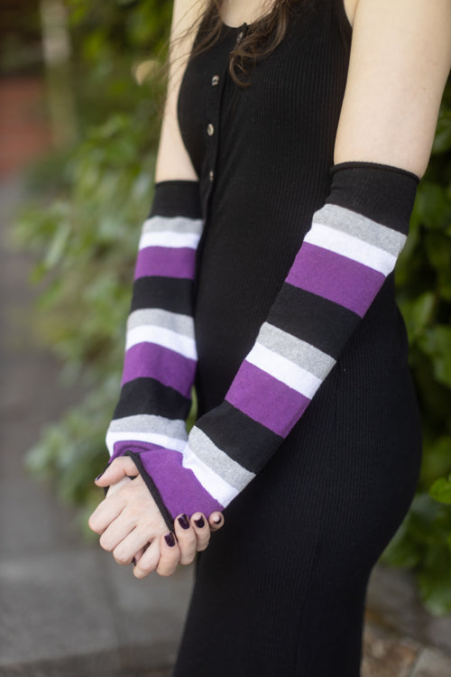Pride Stripes Arm Warmers - Ace Pride