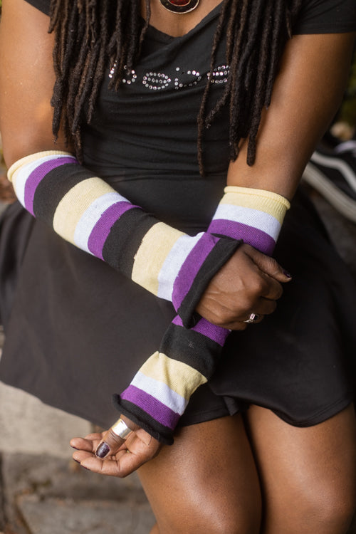 Pride Stripes Arm Warmers - Nonbinary