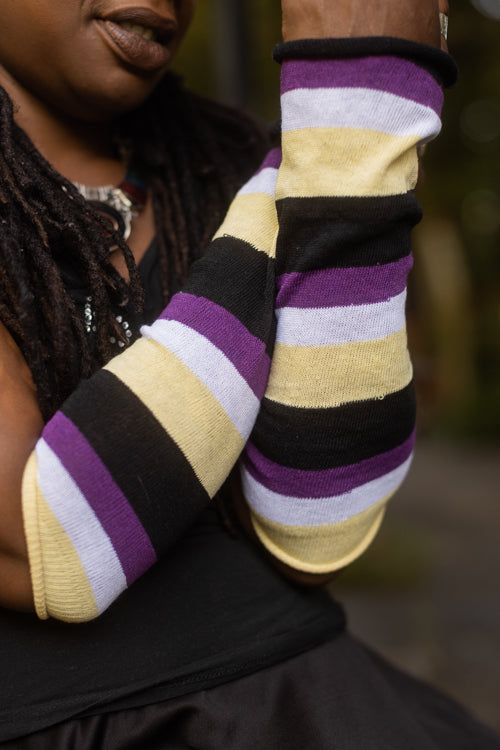 Pride Stripes Arm Warmers - Non Binary
