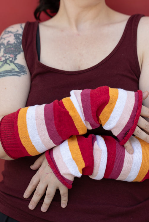 Pride Stripes Arm Warmers - Lesbian