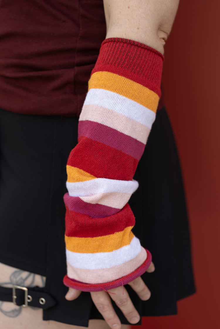 Pride Stripes Arm Warmers - Lesbian