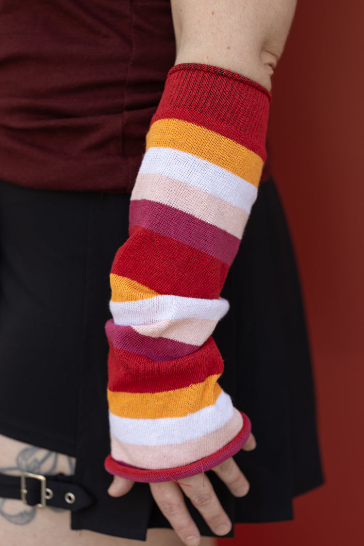 Pride Stripes Arm Warmers - Lesbian