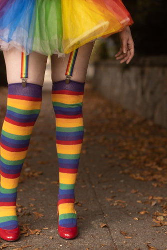 Rainbow Dreams Knee Socks - Classic Rainbow
