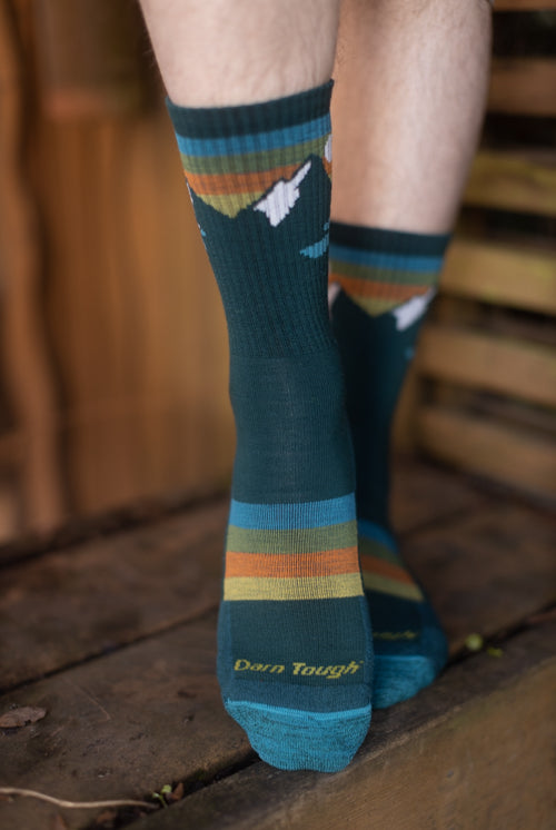 Sunset Ridge Micro Crew - Teal