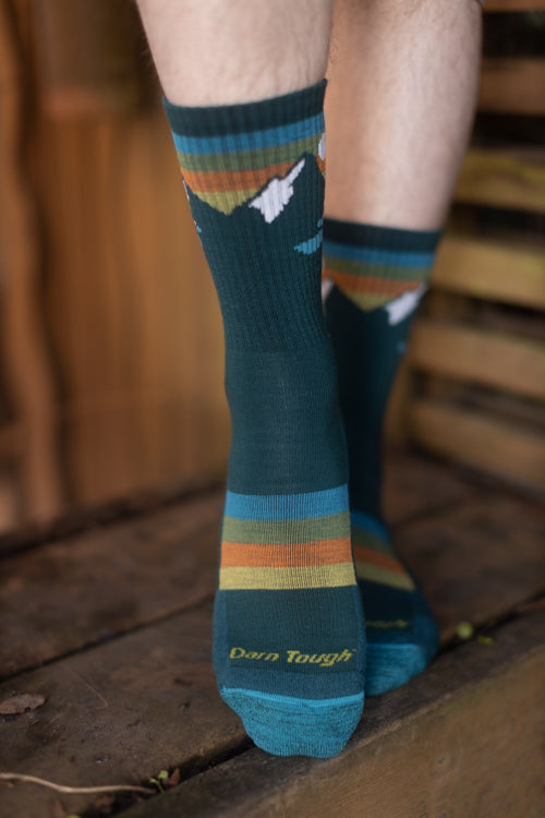 Sunset Ridge Micro Crew - Teal