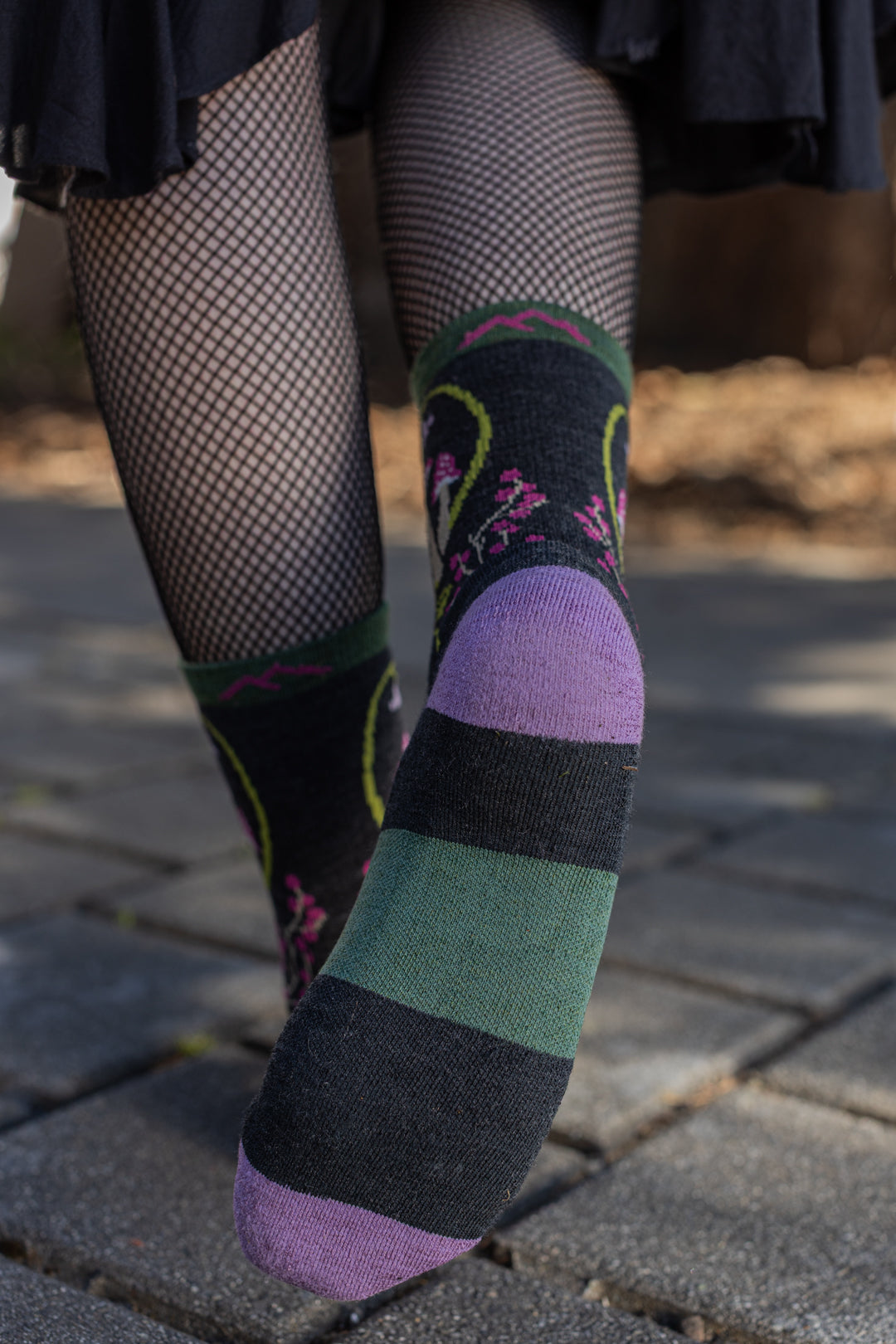 Mellow Mushrooms Wool Micro Crew