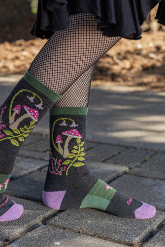 Mellow Mushrooms Wool Micro Crew