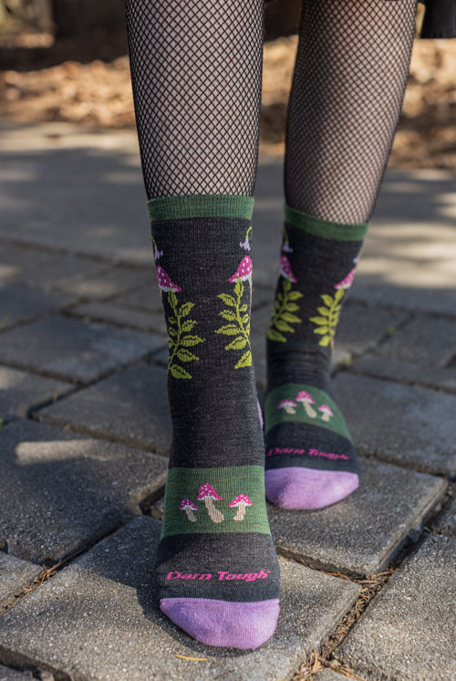 Mellow Mushrooms Wool Micro Crew