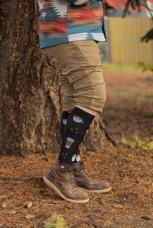 Coffee Compression Knee High