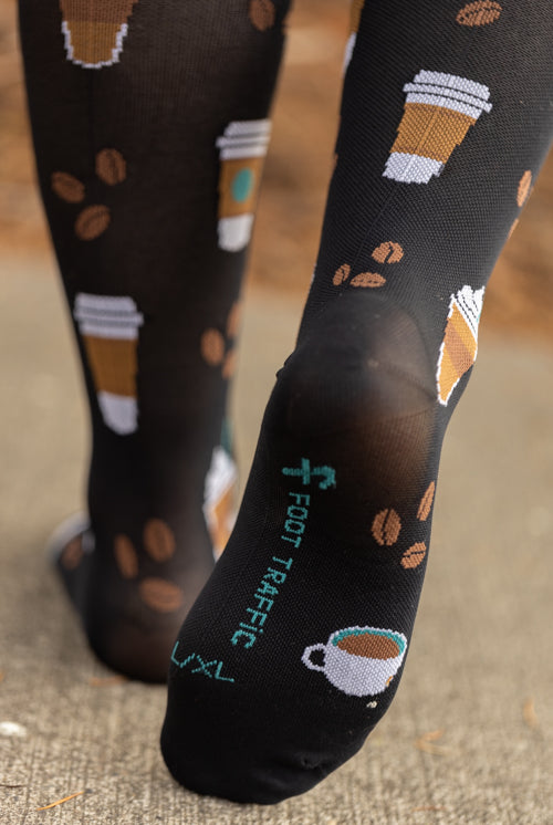 Coffee Compression Knee High