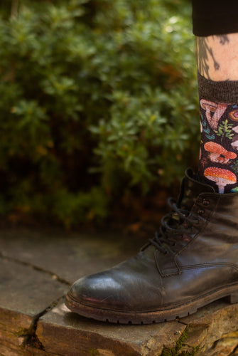 Mushrooms Printed Crew - Large