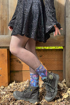 Trippy Mushrooms Printed Crew - Medium