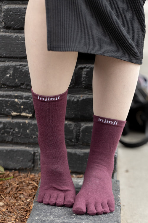 Basic Wool Liner Crew Toe Socks