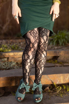 Floral Chains Net Tights