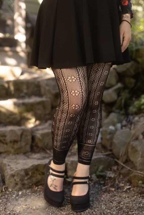 Primrose Deco Net Footless Tights