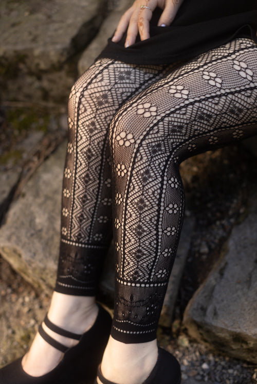 Primrose Deco Net Footless Tights