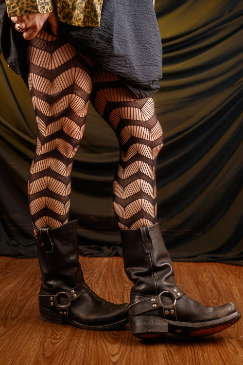 Slinking Through the Web Net Tights